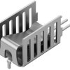 Clip-on heatsink, (L x W x H) 21 x 13 x 13 mm, 24.1 K/W, solderable surface, 10151071