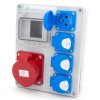 Rozdzielnica budowlana Mikołajki 32/5 + 4*GS, obudowa naścienna, 4NO401