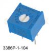 100K Ohm trimpot (3386P-1-104) - Bourns