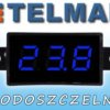 Wodoszczelny woltomierz DC 3-30V LED niebieski