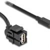 Moduł Keystone DeLOCK USB 2.0 gniazdo A do wtyczki USB typu C 250° z kablem 1,5 m