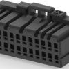 Socket housing, 24 pole, pitch 2 mm, straight, black, 1-1827863-2