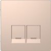 MERTEN D-LIFE Płytka czołowa gniazda 2xRJ45 szampan metalik MTN4572-6051 SCHNEIDER ELECTRIC