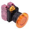YW1L-M4E02Q0A Amber 22mm Mushroom Momentary Push Button Switch 2NC IP65 IDEC