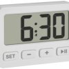 Budzik TFA Dostmann Digitalwecker mit Timer und Stoppuhr 60.2036.02, biały