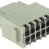Moduł Han DD 12 pinów (Quick-Lock: 0,25-1,5 mm2) żeński 250V 10A Han Modular 09140122732