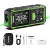 Huepar Dual Green Beam Laser Distance Meter Narzędzie miernicze dwukierunkowe 393 stóp 656 stóp Akumulatorowy Podświetlany wyświ