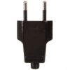 Wtyczka Płaska 10A B/U 250V Czarna Wt-1001 (Zn-11 2,5A)