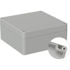 ABS enclosure, (L x W x H) 122 x 120 x 55 mm, light gray (RAL 7035), IP66, BYB-3-90H0131
