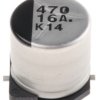 Kondensator 470 μF 16V dc Montaż powierzchniowy Panasonic Lutowie EEE1CA471P