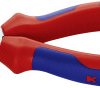Knipex 22 05 140 dla elektroników i mechaników Szczypce okrągłe proste stal elektrotechniczna chromowo-wanadowa 140 mm