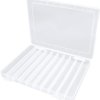 Box, with 10 compartments, transparent, (L x W x D) 252 x 200 x 25 mm, BYB-7-30L0022