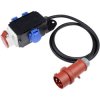as - Schwabe 61520 CEE Plug 1pc Red IP44 3-Pin Industrial Connector