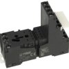 Gniazdo przekaźnika; GZM4-BK; śrubowy na panel; na szynę DIN35; czarny; bez obejmy; Relpol; RoHS; Kompatybilne z przekaźnikami: