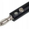 Wtyk banan 4mm z gniazdem czarny