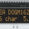EA DOGM162S-A LCD text module, 48.3 x 12 mm, black