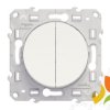 ODACE Wyłącznik podwójny świecznikowy biały S52D211 SCHNEIDER ELECTRIC