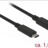 85534 Delock Extension cable USB 3.0 Type-C male > female 1.5 m