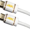 Maxtrack HDMI kabel Wtyczka HDMI-A, Wtyczka HDMI-A 3.00 m biały C 216-3 L 4K UHD Kabel HDMI