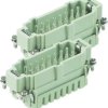 Pin contact insert, 32B, 32 pole, equipped, cage clamp terminal, with PE contact, 09330162626
