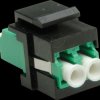 21170058 Keystone module, fibre-optic coupling, LC duplex, OS2, APC