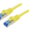 Patch cord S/FTP 6a linka CCA LSZH żółty 10m 26AWG Żyły: 8 PCF6A-10CC-1000-Y