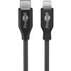 Kabel do ładowania i synchronizacji Lightning-USB-C 2m Goobay czarny