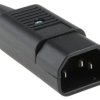 Złącze IEC IEC E Montaż na kablu Męski 10A Proste liczba bezp None Śruba Schurter