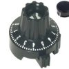 SPEC-L01B Gałka obrotowa z podziałką (1 obrót) do potencjometrów [22x23.1mm] - z aretażem - zaślepka czarna