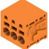 PCB terminal, 3 pole, pitch 5.08 mm, AWG 24-12, 20 A, spring-clamp connection, orange, 1330970000