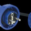 20051-B Grounding plug type EF - CEE 7/7, IP66/68, blue