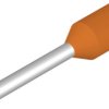 Insulated wire end ferrule, 0.5 mm², 16 mm/10 mm long, orange, 9202900000