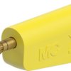 4 mm plug, screw connection, 1.0 mm², yellow, 64.1041-24