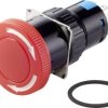 TRU COMPONENTS TC-7494436 Wyłącznik awaryjny TC-LAS1-AY-22TS, 250 V/AC, 2 NC, 2 NO, 1 szt.