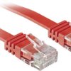 kabel LAN LINDY 47510, 1 szt., RJ45, CAT 6, U/UTP, 0.30 m, czerwony