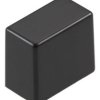 Osłona przycisku, Czarny, Pokrętło kwadratowe, 12.3 x 7 x 10.5mm