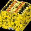 3273306 PTFIX distributor block, 12x2.5, yellow/black