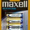AA LR6 MAXELL BATERIA ALKALICZNA (4 SZTUKI)