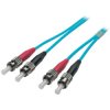 Duplex-jumper, ST to ST, 7.5 m, OM3, multimode 50/125 µm, O7013.7,5