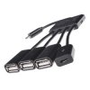 HUB host OTG micro USB/3xUSB + ładowanie (przejście) z przew.