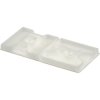 Mounting base, nylon, white, self-adhesive, (L x W x H) 28.7 x 50.3 x 4.3 mm, ABMS-A-D