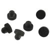 Enclosure feet, rubber, black, for series 1592 T Case, 1592ETRF, package with 6 pieces