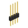 Pin header, 4 pole, pitch 1.27 mm, straight, black, SLM N 1 063 4 G