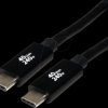 11029087 USB 40-Gbps cable, USB-C connector to USB-C connector, 240 W, bl