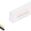 Pin header, 10 pole, pitch 2 mm, angled, black, SLY7SMD04510SSM