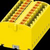 3273314 PTFIX distributor block, 18x2.5, yellow