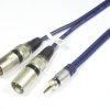 Kabel JACK 3.5ST - 2 x wtyk XLR (mikser-stereo) MK32B Vitalco 1.0m