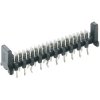 Pin header, 26 pole, pitch 1.27 mm, straight, black, MICS-D 26