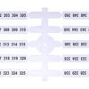 Oznacznik elastyczny (4 x 50 szt.) 301-350 (EO3) 003901784 ETI