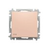 Łącznik krzyżowy z klawiszem IP44 ZONI pudrowy beżowy 3559T-A07940 242 2CHT590794A6242